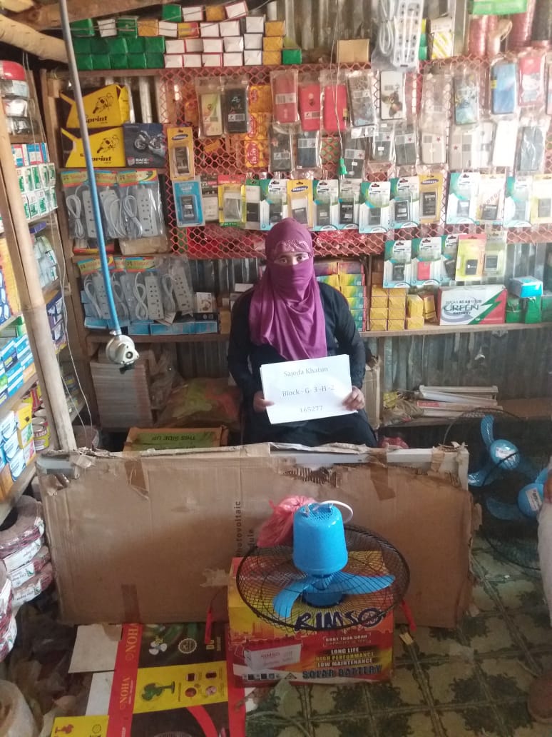 Distribution of Solar Panel setup equipment to 25 Rohingya families